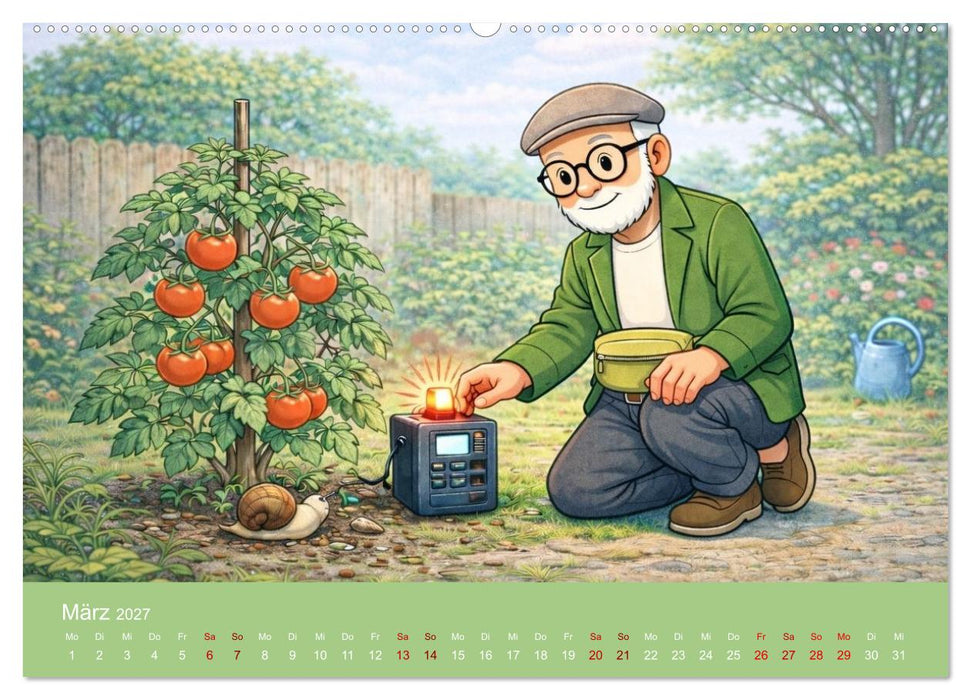 Opa Edition - Pragmatisch ans Werk (CALVENDO Wandkalender 2027)