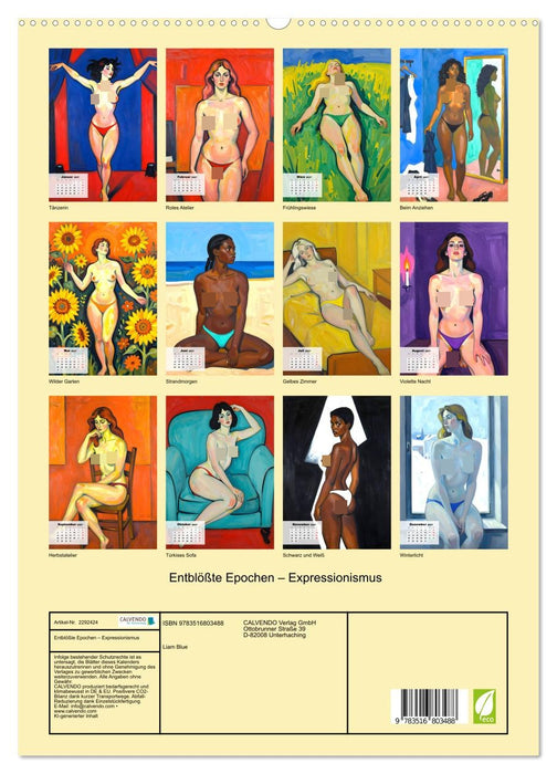 Entblößte Epochen – Expressionismus (CALVENDO Premium Wandkalender 2027)