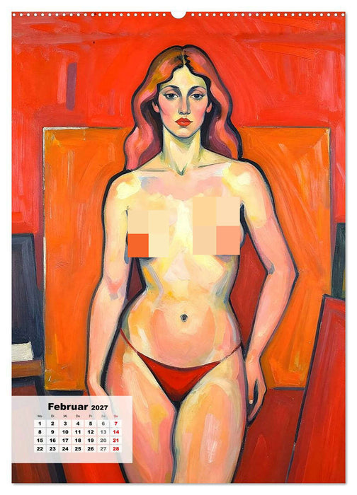 Entblößte Epochen – Expressionismus (CALVENDO Premium Wandkalender 2027)
