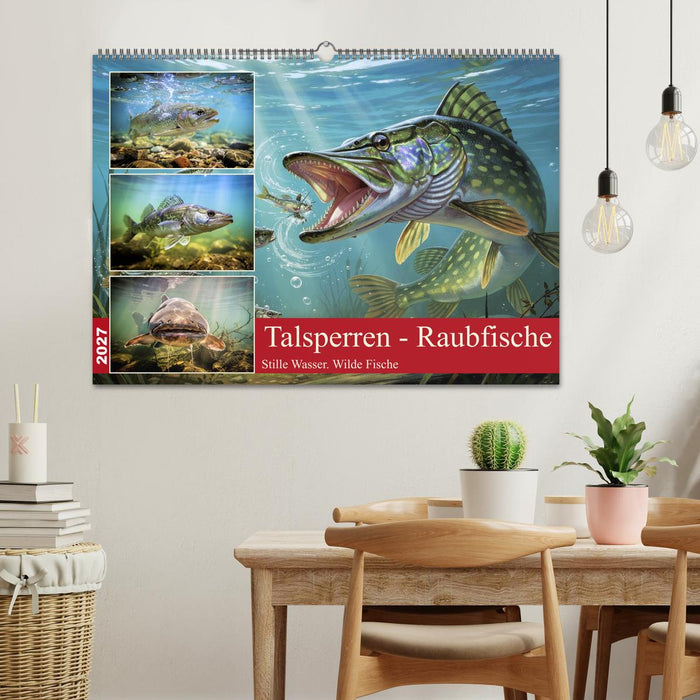 Talsperren - Raubfische (CALVENDO Wandkalender 2027)