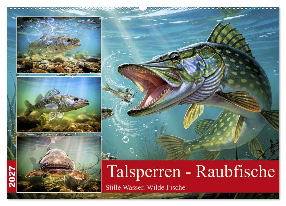 Talsperren - Raubfische (CALVENDO Wandkalender 2027)