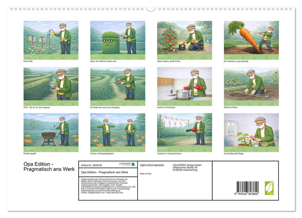 Opa Edition - Pragmatisch ans Werk (CALVENDO Premium Wandkalender 2027)