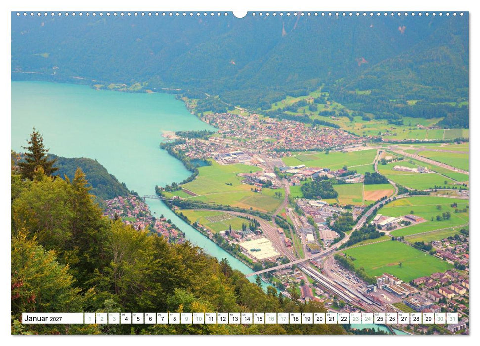 Faszination Berner Oberland - Thuner- und Brienzersee (CALVENDO Wandkalender 2027)