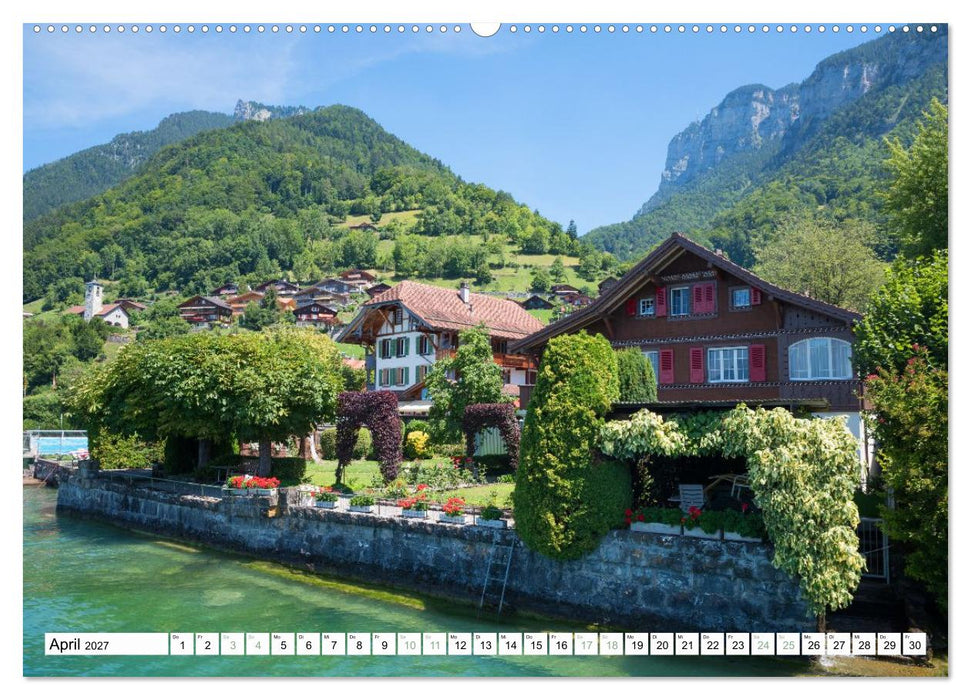 Faszination Berner Oberland - Thuner- und Brienzersee (CALVENDO Wandkalender 2027)