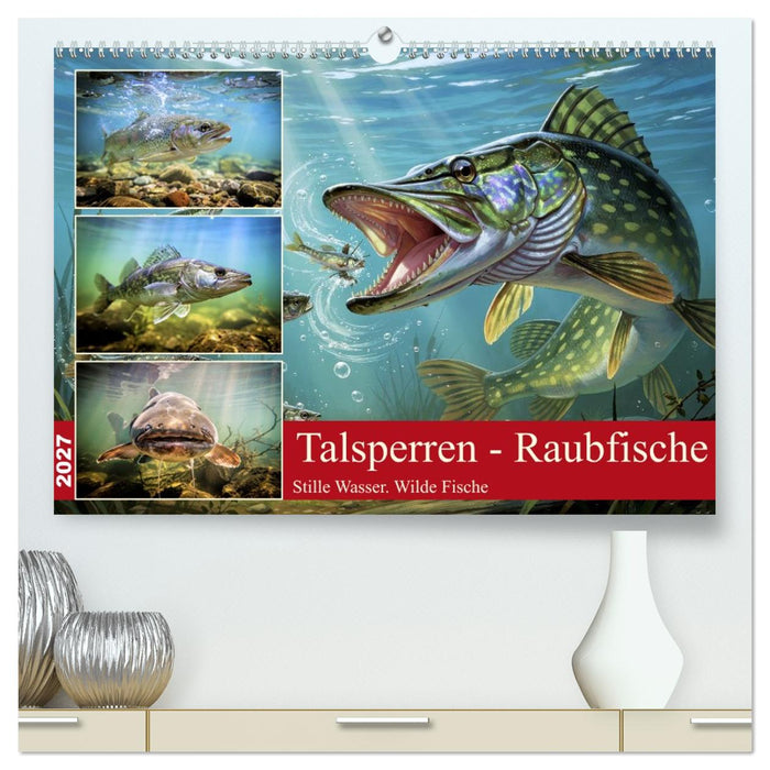 Talsperren - Raubfische (CALVENDO Premium Wandkalender 2027)