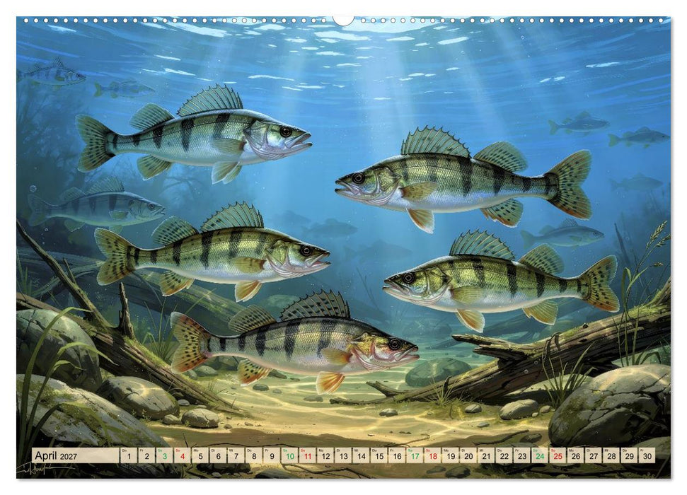 Talsperren - Raubfische (CALVENDO Premium Wandkalender 2027)