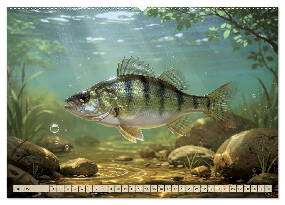 Talsperren - Raubfische (CALVENDO Premium Wandkalender 2027)