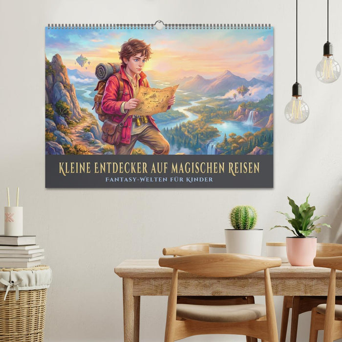 Kleine Entdecker auf magischen Reisen - Fantasy-Welten für Kinder (CALVENDO Wandkalender 2027)