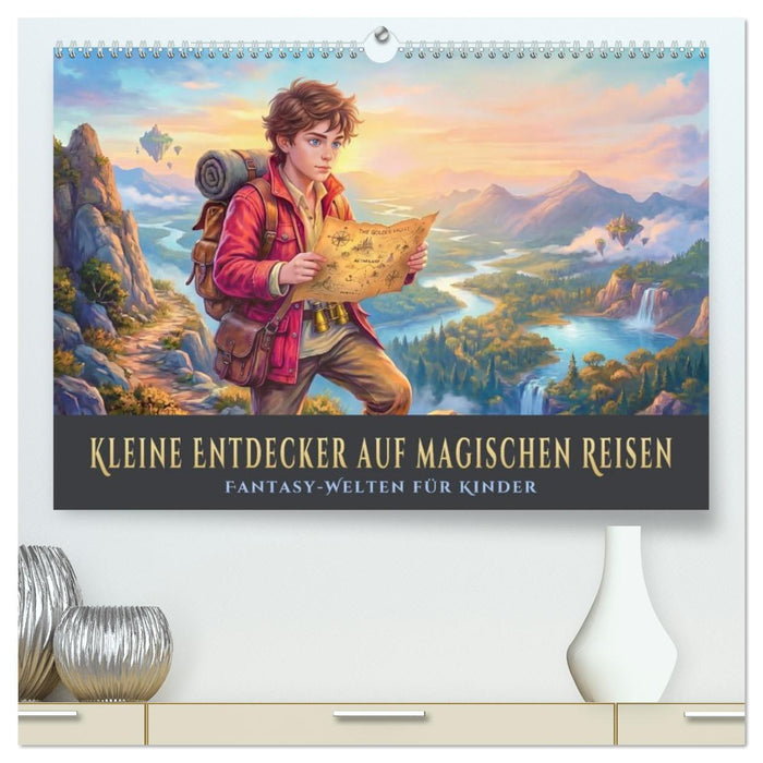 Kleine Entdecker auf magischen Reisen - Fantasy-Welten für Kinder (CALVENDO Premium Wandkalender 2027)