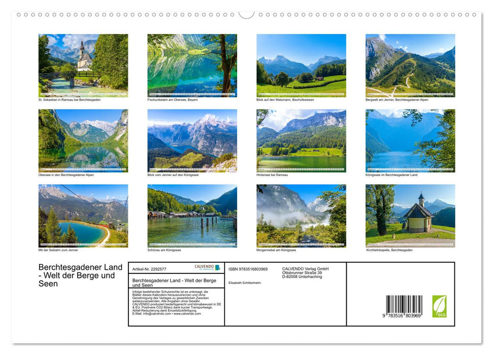 Berchtesgadener Land - Welt der Berge und Seen (CALVENDO Premium Wandkalender 2027)