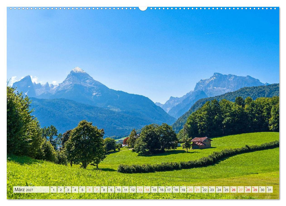 Berchtesgadener Land - Welt der Berge und Seen (CALVENDO Wandkalender 2027)