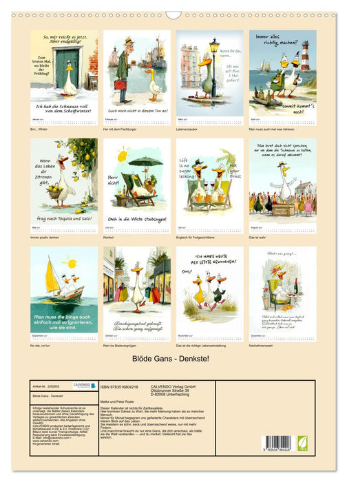Blöde Gans - Denkste! (CALVENDO Wandkalender 2027)