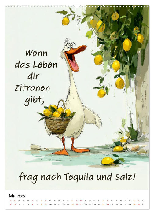 Blöde Gans - Denkste! (CALVENDO Premium Wandkalender 2027)