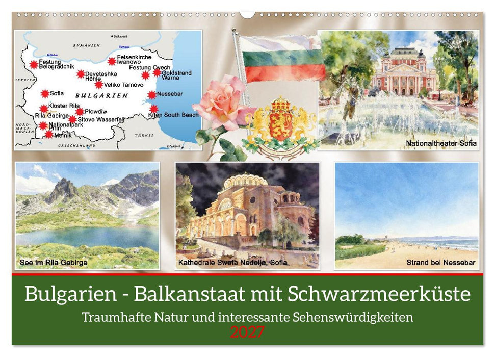 Bulgarien - Balkanstaat mit Schwarzmeerküste (CALVENDO Wandkalender 2027)