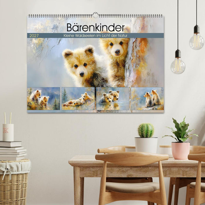 Bärenkinder. Kleine Waldseelen im Licht der Natur (CALVENDO Wandkalender 2027)