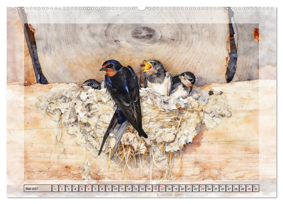 Zauberhaftes Nestgeflüster (CALVENDO Wandkalender 2027)