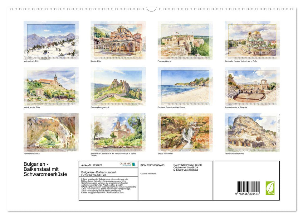 Bulgarien - Balkanstaat mit Schwarzmeerküste (CALVENDO Premium Wandkalender 2027)