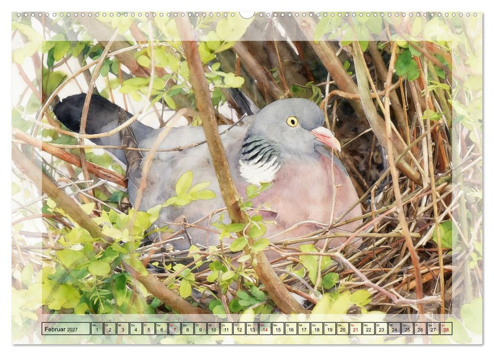 Zauberhaftes Nestgeflüster (CALVENDO Premium Wandkalender 2027)