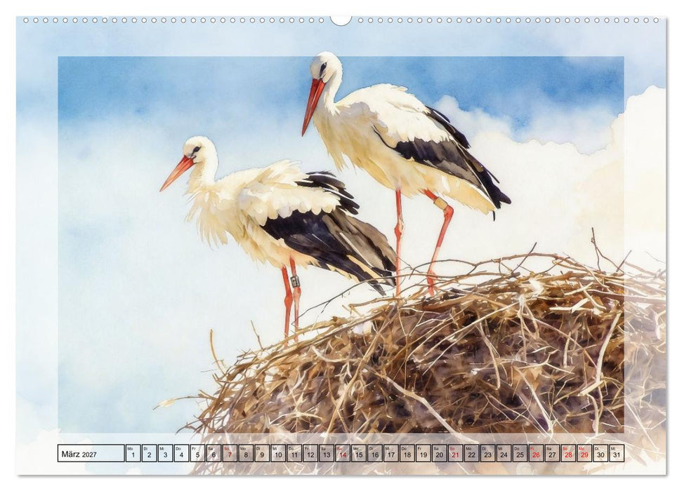 Zauberhaftes Nestgeflüster (CALVENDO Premium Wandkalender 2027)