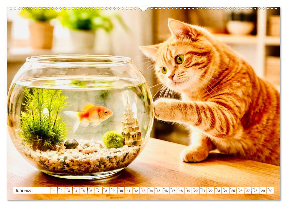 Rote Katzen (CALVENDO Premium Wandkalender 2027)