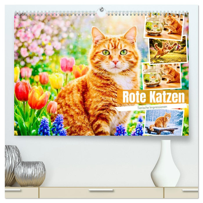 Rote Katzen (CALVENDO Premium Wandkalender 2027)