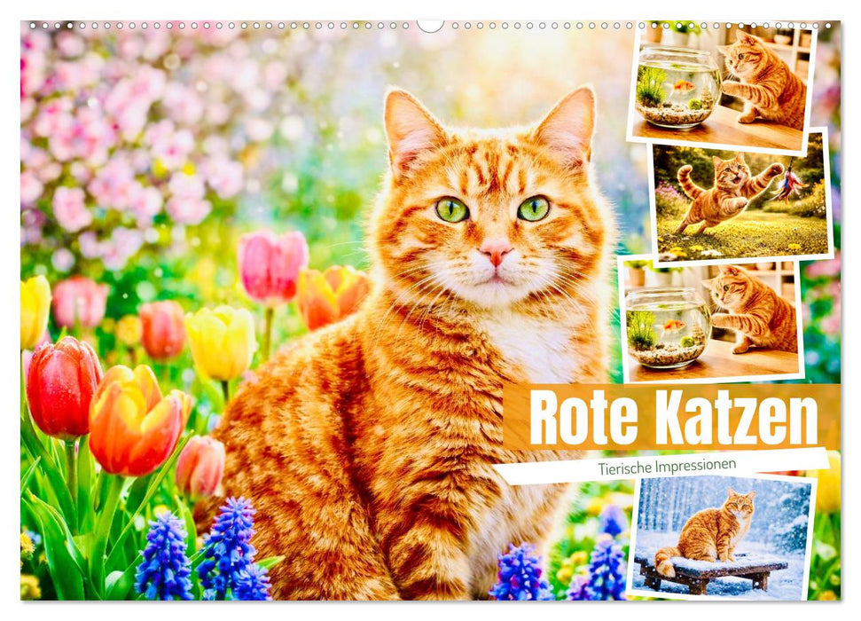 Rote Katzen (CALVENDO Wandkalender 2027)
