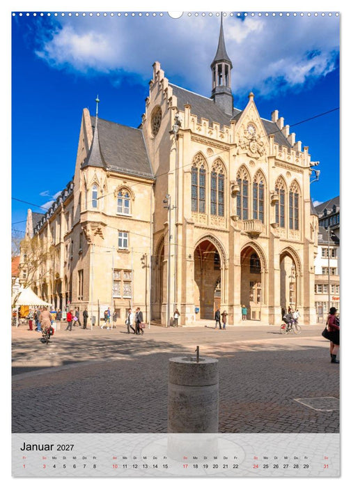 Ein Blick auf Erfurt in Farbe (CALVENDO Wandkalender 2027)
