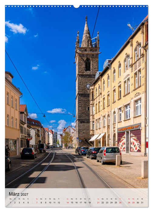 Ein Blick auf Erfurt in Farbe (CALVENDO Premium Wandkalender 2027)