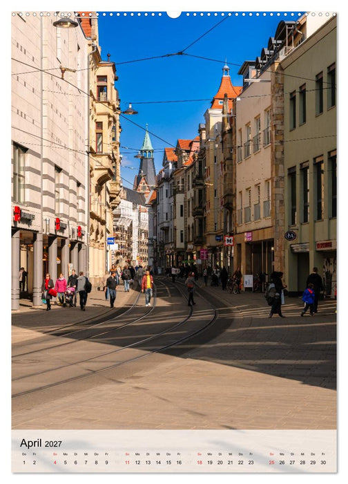 Ein Blick auf Erfurt in Farbe (CALVENDO Premium Wandkalender 2027)