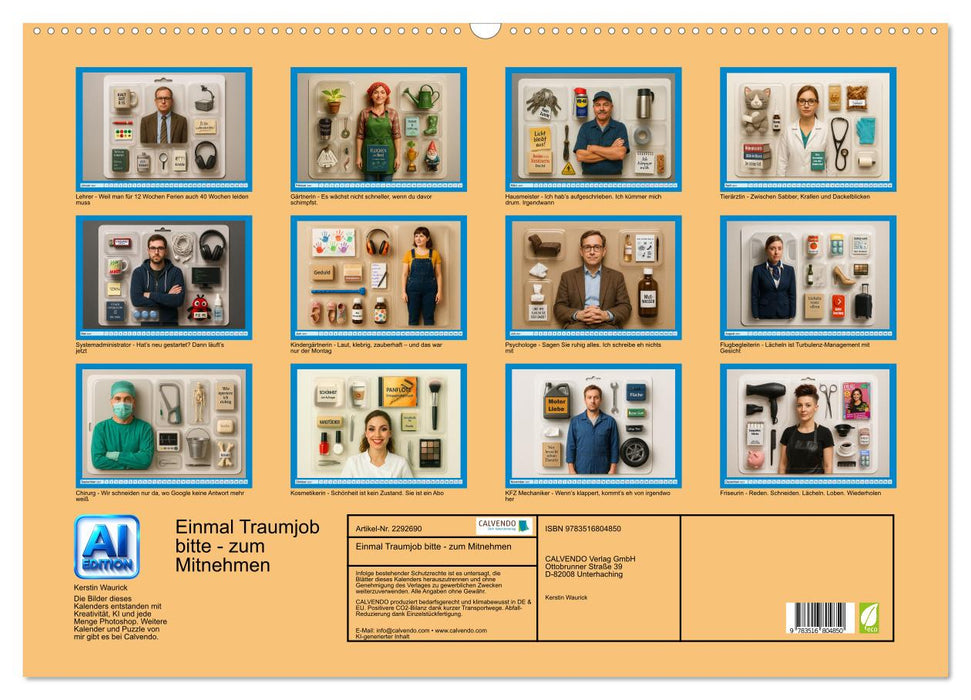 Einmal Traumjob bitte - zum Mitnehmen (CALVENDO Wandkalender 2027)