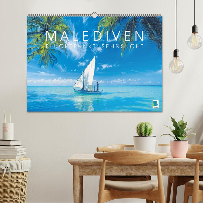 Die Malediven: Fluchtpunkt Sehnsucht (CALVENDO Wandkalender 2027)