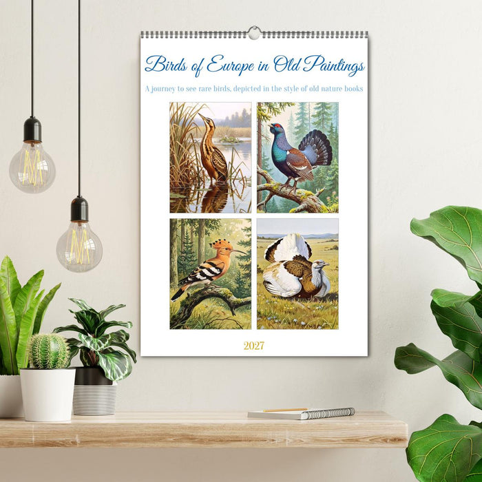 Birds of Europe in Old Paintings (CALVENDO Monthly Calendar 2027)