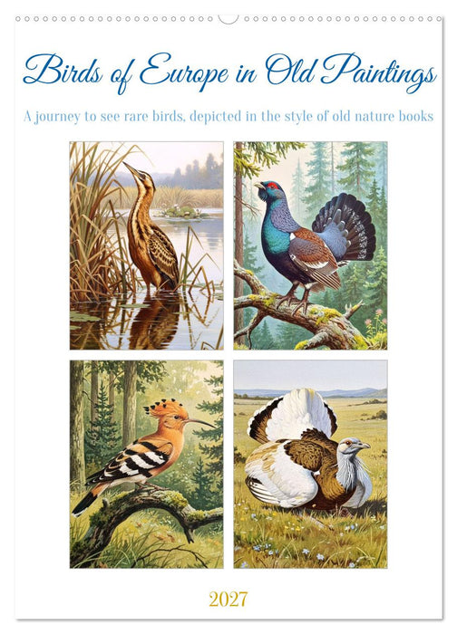 Birds of Europe in Old Paintings (CALVENDO Monthly Calendar 2027)