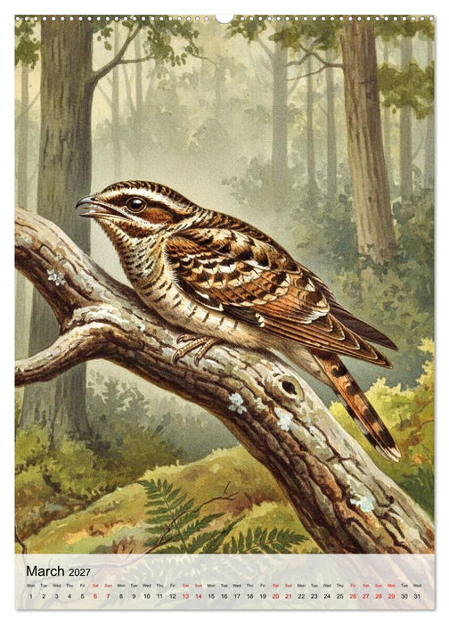 Birds of Europe in Old Paintings (CALVENDO Monthly Calendar 2027)