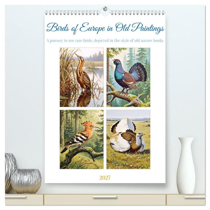 Birds of Europe in Old Paintings (CALVENDO Premium-Calendar 2027)
