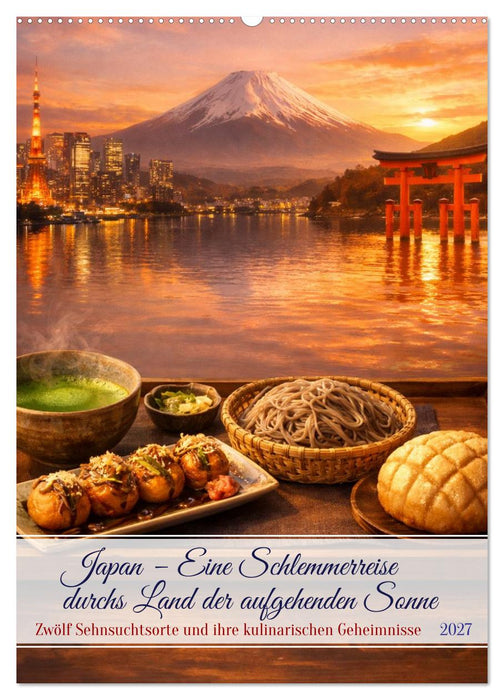 Japan – Eine Schlemmerreise durchs Land der aufgehenden Sonne (CALVENDO Wandkalender 2027)