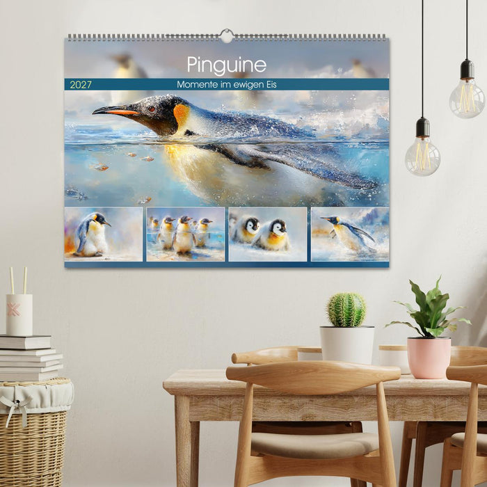 Pinguine. Momente im ewigen Eis (CALVENDO Wandkalender 2027)