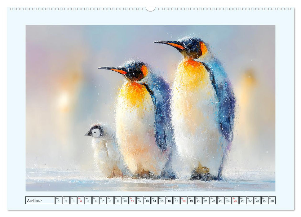 Pinguine. Momente im ewigen Eis (CALVENDO Wandkalender 2027)
