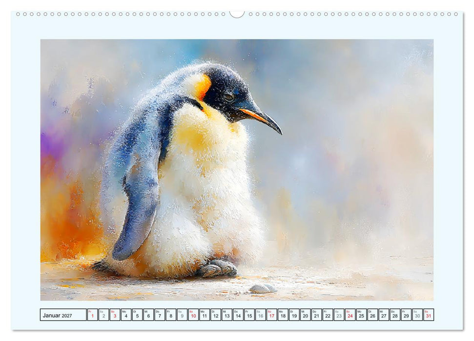 Pinguine. Momente im ewigen Eis (CALVENDO Premium Wandkalender 2027)