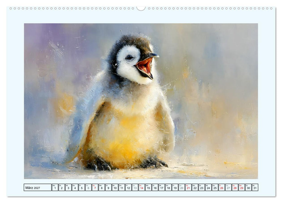 Pinguine. Momente im ewigen Eis (CALVENDO Premium Wandkalender 2027)