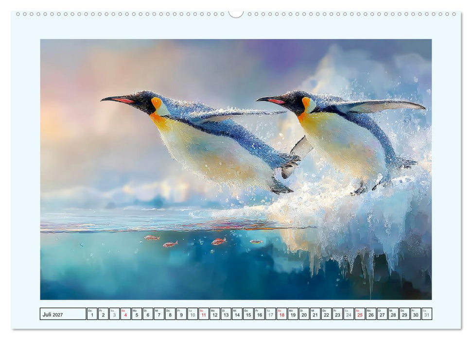 Pinguine. Momente im ewigen Eis (CALVENDO Premium Wandkalender 2027)