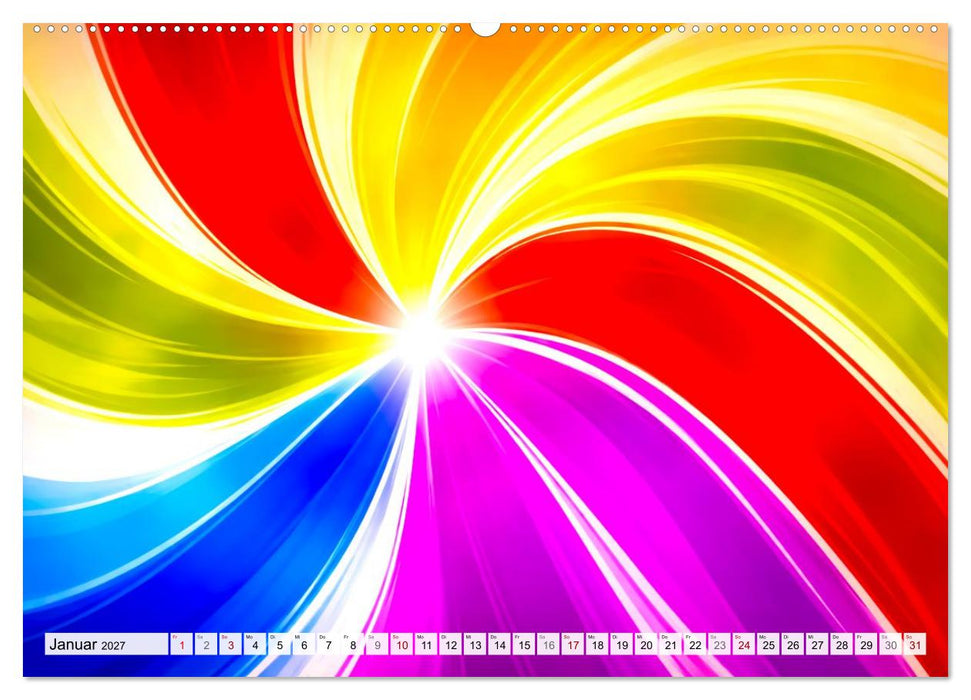 Dynamische Farbwelten (CALVENDO Premium Wandkalender 2027)