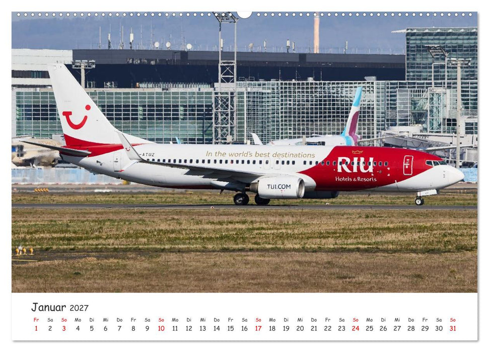 Frankfurt Airport - EDDF (CALVENDO Premium Wandkalender 2027)