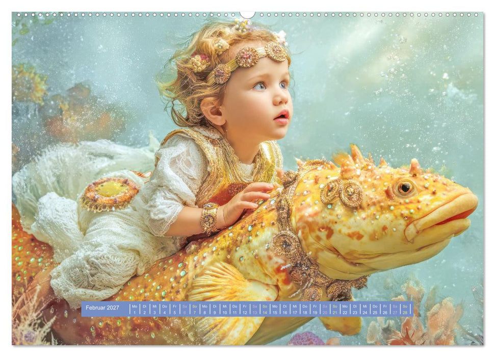 Als ich von einer Wasserkreatur träumte - Fantasiewerke (CALVENDO Premium Wandkalender 2027)