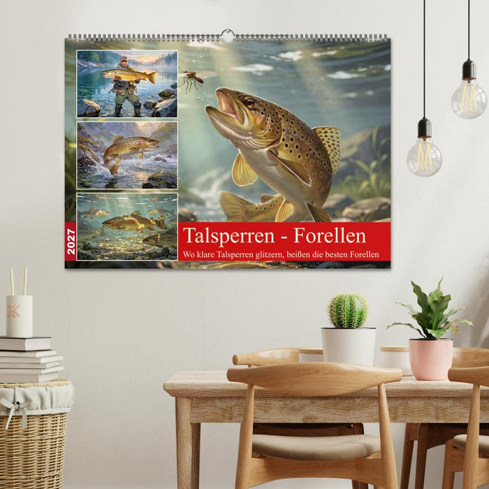 Talsperren - Forellen (CALVENDO Wandkalender 2027)