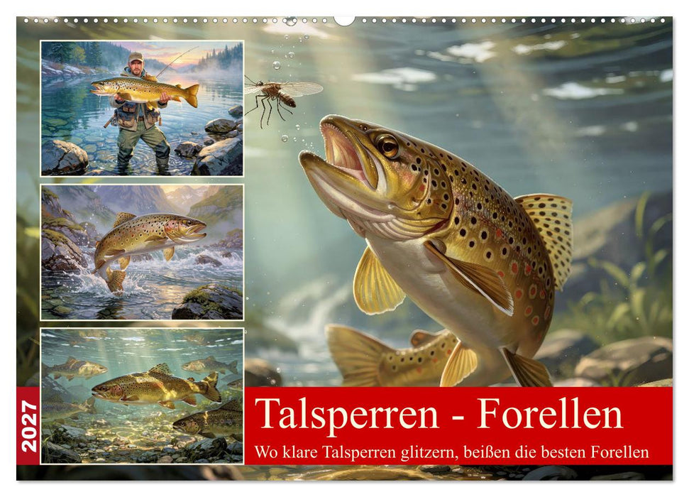 Talsperren - Forellen (CALVENDO Wandkalender 2027)