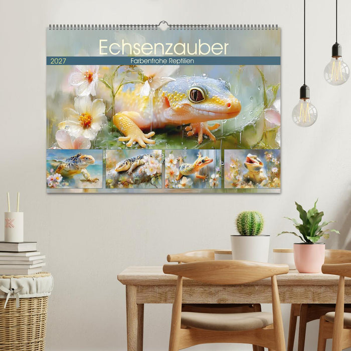 Echsenzauber. Farbenfrohe Reptilien (CALVENDO Wandkalender 2027)