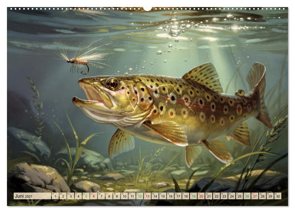 Talsperren - Forellen (CALVENDO Premium Wandkalender 2027)