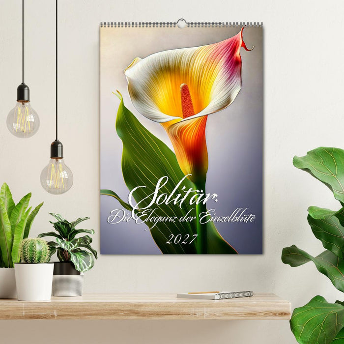 Solitär: Die Eleganz der Einzelblüte (CALVENDO Wandkalender 2027)