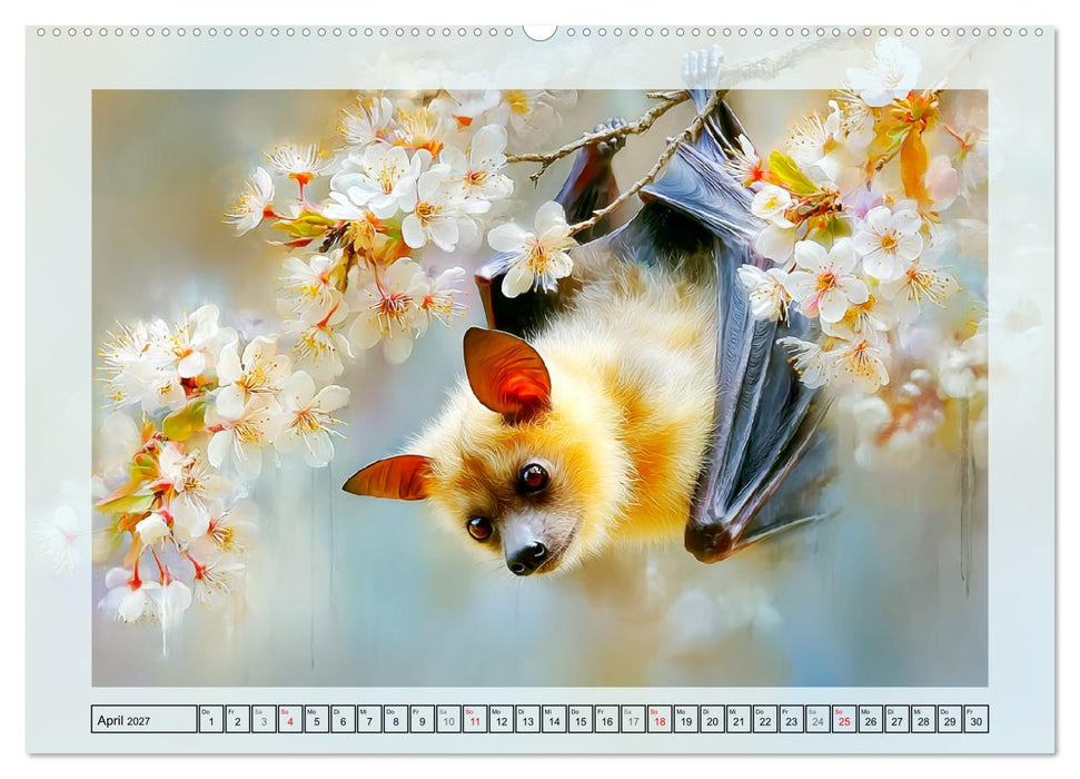 Flughunde. Anmut in stimmungsvollen Naturszenen (CALVENDO Wandkalender 2027)